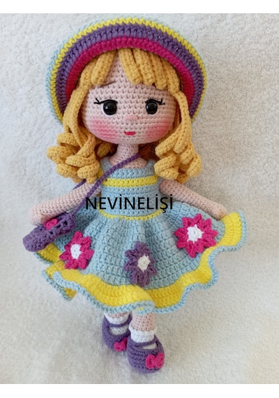 Amigurumi Alara Bebek Çok Renkli