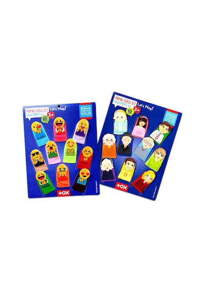 2 Set - 20 Parça Tox Emojiler Ve Aile Bireyleri Parmak Kukla T106