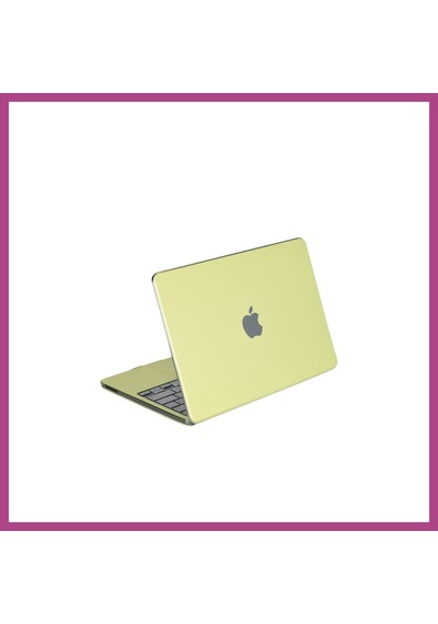 Gees Global Macbook Neo Şeffaf Macbook Kapak - Yeşil Gbzs