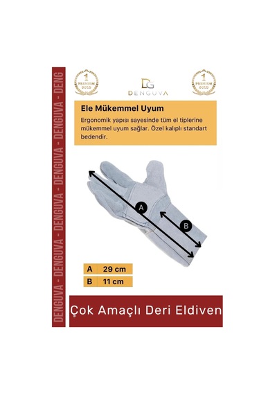 Yanmazeldiven Isıya Dayanıklı Yanmaz Su Geçirmez Ergonomik Standart Sanayi İş Çok Amaçlı Deri Eldiv