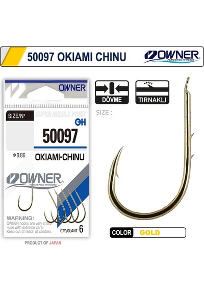 Owner 50097 Okiami-chinu Gold Olta İğnesi No:4