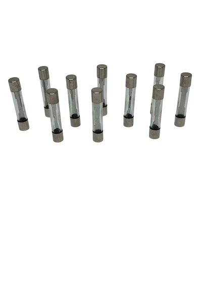 10 Adet 10 Amper 30mm Büyük Boy Cam Sigorta 10a