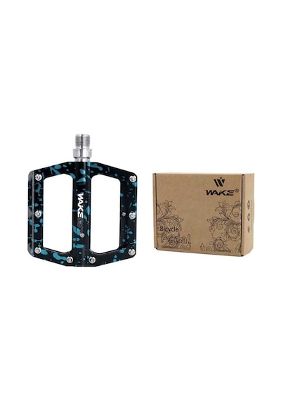 Wake Aluminyum Rulmanlı Kamuflaj Desenli Pedal 116. X 97.6mm Siyah-mavi