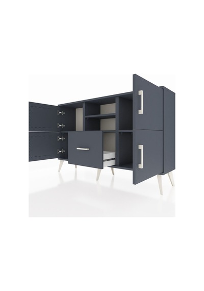 Arges Konsol 4 Raflı Tek Çekmeceli 4 Kapaklı 132x30x83 Antrasit-antrasit/antrasit Antrasit/antrasit Arges Konsol 4 Raflı Tek Çekmeceli 4 Kapaklı 132x30x83 Antrasit-antrasit/antrasit Antrasit/antrasit