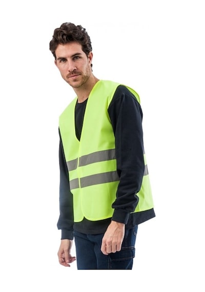 Ikaz Yeleği Sarı Işçi Tip Ikaz Yeleği