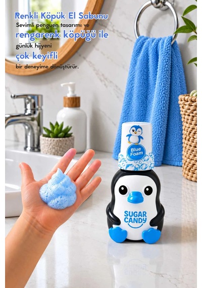 Sugar Candy Yaban Mersini Kokulu Doğal Vegan Çocuk Köpük El Sabunu Nero 350 Ml Paraben İçermeyen Mav