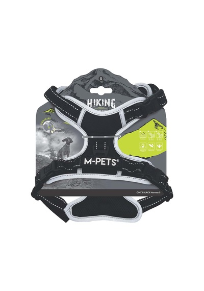 M-pets Hıkıng Reflektörlü Soft Sırt Tasması Black S