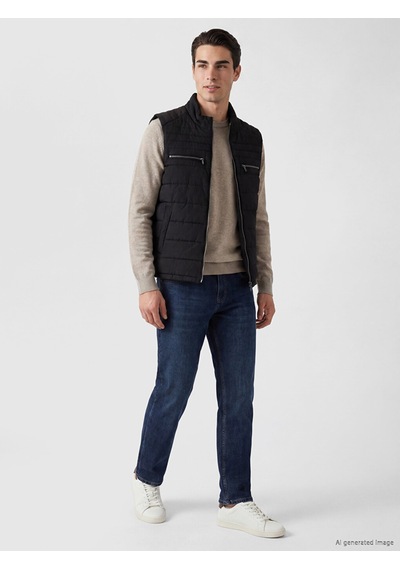 Lcwaıkıkı Classic Siyah Regular Fit Dik Yaka Erkek Şişme Yelek