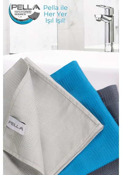 Pell By Erwa Active Çamaşır Suyu ile Kullanılabilen Tek Mikrofiber Bez 3'lü 40 x 60 CM