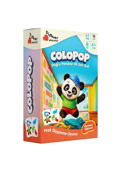 Playever Colopop, Hızlı Düşünme Ve Görsel Dikkat Kart Oyunu 4-7 Yaş