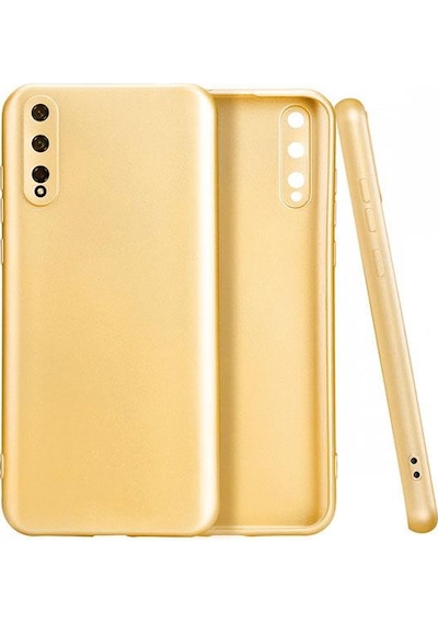 Mi7a Huawei P Smart 8 / Y8 P Uyumlu Koruyucu Silikon Kılıf Gold