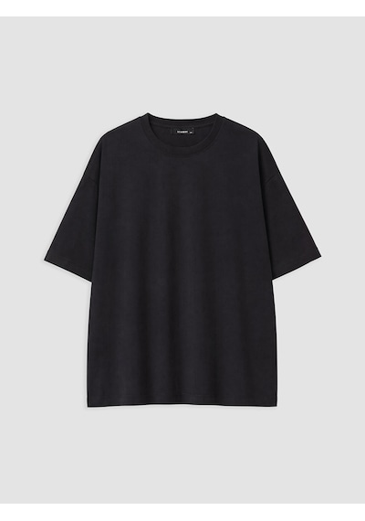 Lcw Curve Siyah Büyük Beden %100 Pamuklu Oversize Kadın Tişört