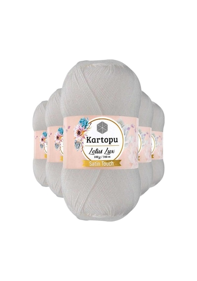 5 Adet Lotus Lux Bikini Büstiyer Bluz Simli Örgü İpi K010 Beyaz