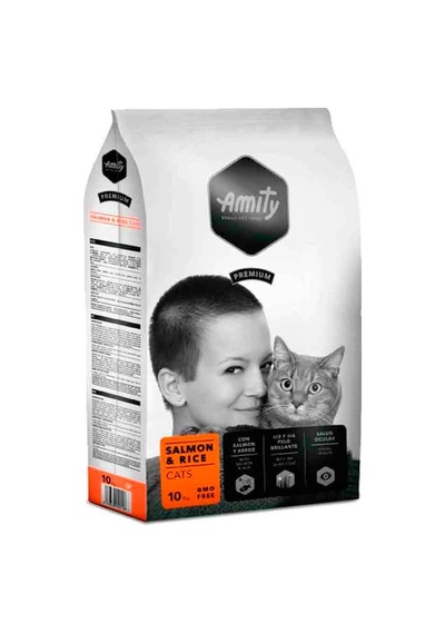 Amity Premium Somonlu Pirinçli Yetişkin Kedi Maması 10 KG