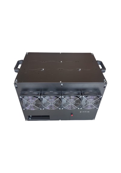 RigBu Kapalı Mining Rig Kasası SK53 Fanlı Siyah