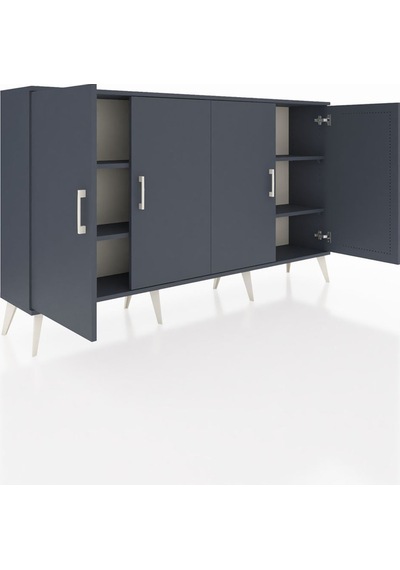 Arges Konsol 4 Raflı 4 Kapaklı 176x30x99 Antrasit-antrasit Antrasıt/antrasıt - Antrasıt Arges Konsol 4 Raflı 4 Kapaklı 176x30x99 Antrasit-antrasit Antrasıt/antrasıt - Antrasıt