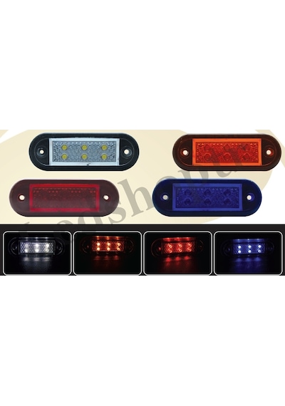 6 Led Üniversal Plaka Lamba Su Geçirmez 12-24 Volt 2. Adet. 405515318