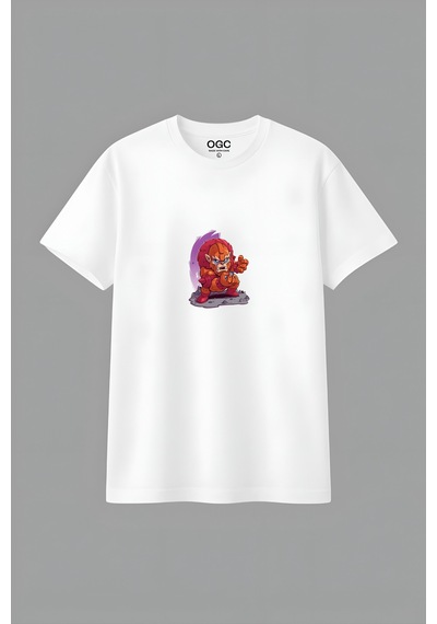 Ogc Beast Man Unısex T-shırt Beyaz