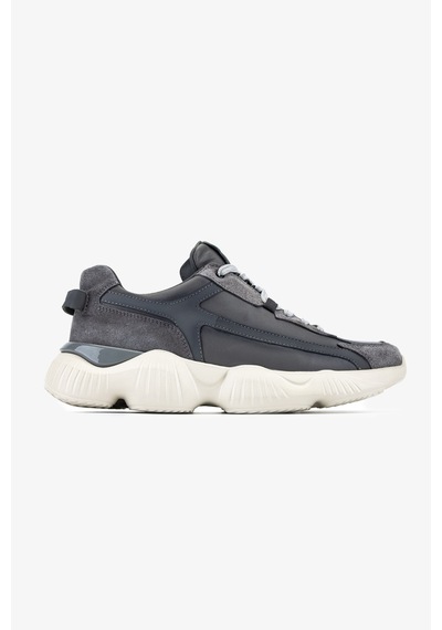 Valmenti Erkek Hakiki Deri Gri Sneakers & Spor Ayakkabı 381 23348 Erk Ayk Y26 Grı