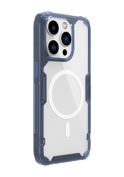 Nillkin Apple Uyumlu iPhone 14 Pro Max Magsafe Özellikli Nature Tpu Pro Kapak Mavi