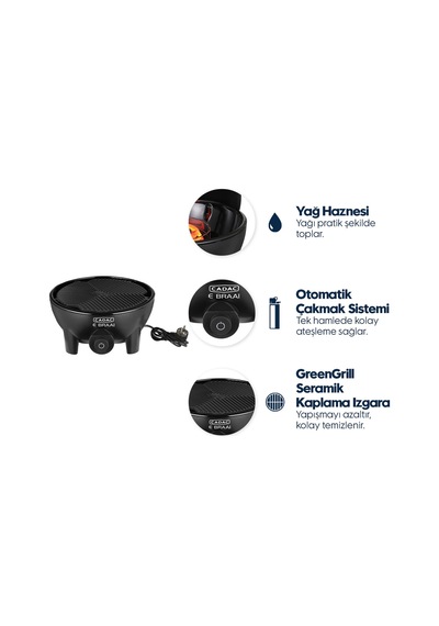 Aygaz Cadac Ebraai 40 2300 W Elektrikli Barbekü