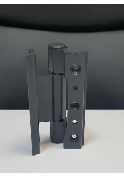 Fz Alüminyum Kapı Menteşesi-3 Lü Set Antrasit Gri Renk Ral 7016 / Cnc İşçilik/yüksek Kalite Genel