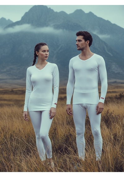 Blackspade Unisex Termal İçlik 2. Seviye 1257 Beyaz