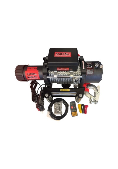 Mxo Çelik Halatlı 25000lb Vinç 12v Tambur 28 Mt Halat