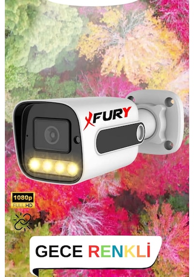 Fury 8 Kameralı Set Full Hd Gece Renkli Görüş-cepten İzle-su Geçirmez Güvenlik Kamerası Seti 320gb