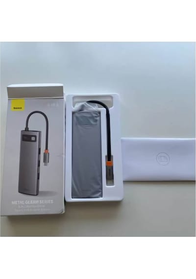 Baseus Metal Gleam Series 8In1 Type-C Hub Adaptör Çoklayıcı (550394534)