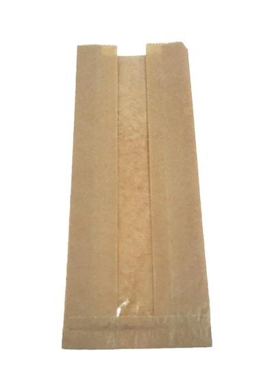 Pencereli Kraft Baget Ekmek Fırın Kese Kağıdı Orta Boy 10'lu 15 x 41 CM