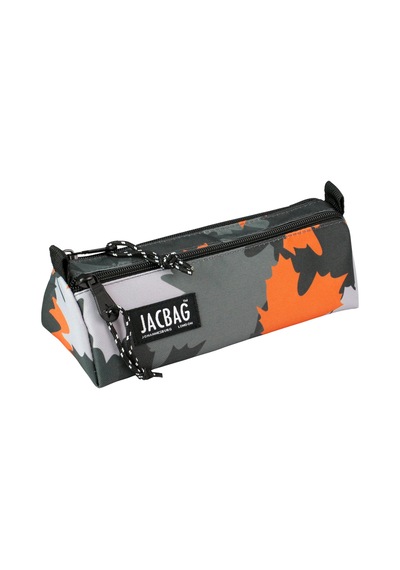 Jacbag Dual Prıme-çift Bölmeli Üçgen Tip Kalem Kutusu Dual Prime-turuncu Camoflora renkli