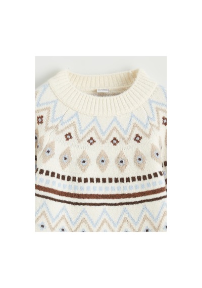 LC Waikiki Alıta Cıty Farkıyla Lcw Kids Bej Oval Yaka Desenli Kız Çocuk Triko Kazak Bej - 925578093 Bej LC Waikiki Alıta Cıty Farkıyla Lcw Kids Bej Oval Yaka Desenli Kız Çocuk Triko Kazak Bej - 925578093 Bej