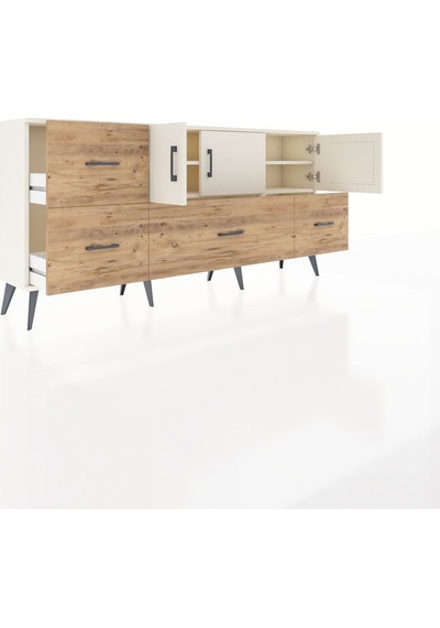 Arges Konsol 4 Raflı 4 Çekmeceli 3 Kapaklı 176x30x83 Aytaşı-aytaşı/çam Aytaşı/çam Arges Konsol 4 Raflı 4 Çekmeceli 3 Kapaklı 176x30x83 Aytaşı-aytaşı/çam Aytaşı/çam