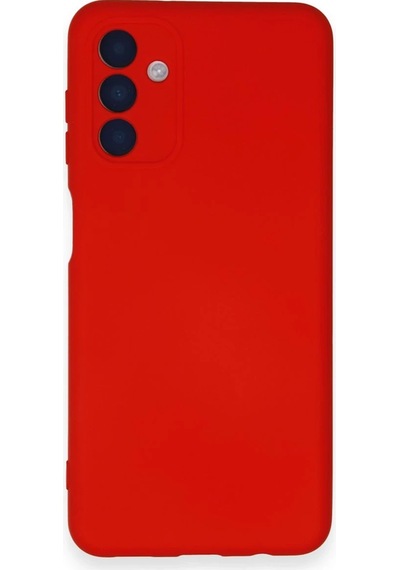 Newface - 987 - Samsung Galaxy A14 4g Kılıf Nano İçi Kadife Silikon - Edntrend - - Kırmızı