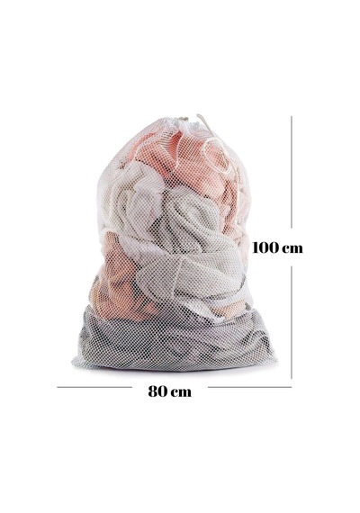 Büro Ev Ofis Yazlık Hijyeni İçin 80x100cm Maksi File Hassas Çamaşır Perde Yıkama Torbası Diğer