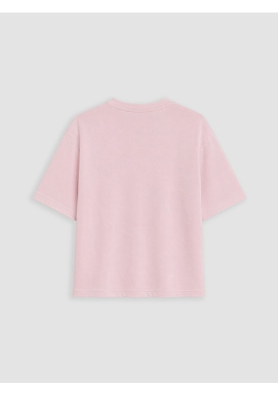 Lcw Comfort Pembe Soft Touch Çiçek Aplikeli Bluz