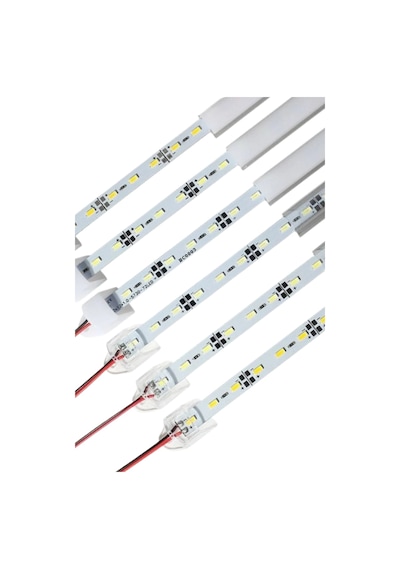 12 Volt Alüminyum Kasalı 5730 Ledli Çubuk Led Bar Yeşil Opak Cam