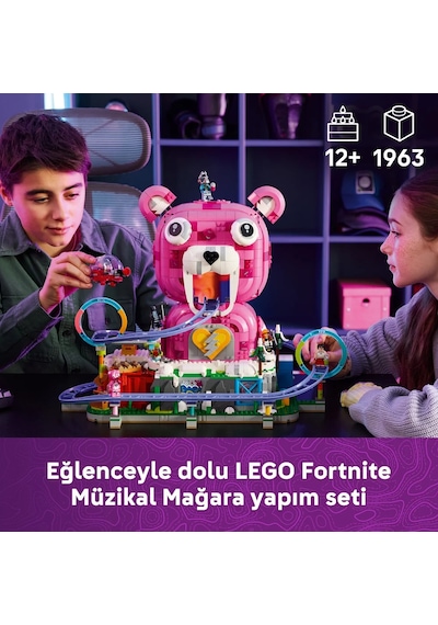 LEGO® Fortnite® Müzikal Mağara 77082 - 12 Yaş ve Üzeri Çocuklar için 6 Minifigür İçeren Yaratıcı Oyuncak Yapım Seti (1963 Parça)
