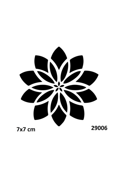 Airbrush Tattoo Mandala Modeli Sırt Stencil Süsleme Ve Boyama Kalıbı