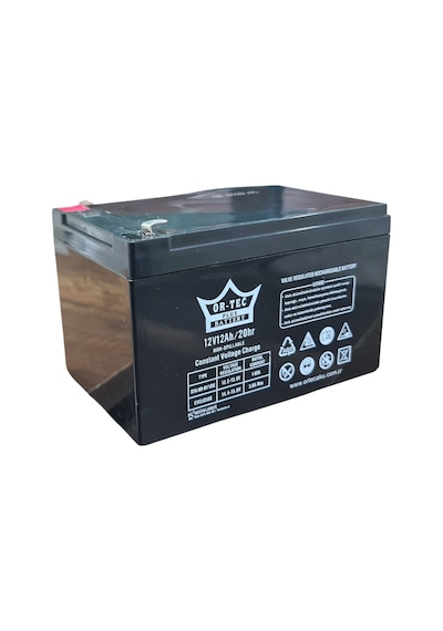 Ortec 12v 12ah Akü  Bakımsız Akü