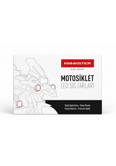 Knmaster Seyon 80w Motosiklet Led Sis Farı 1