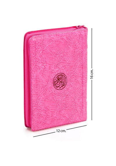 Benim Kuranım - Sade Arapça - Çanta Boy - Pembe - Kılıflı - Mühür