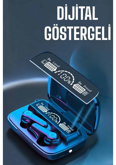 Bluetooth Kulaklık Dijital Göstergeli Kablosuz Uzun Pil Ömrü 1