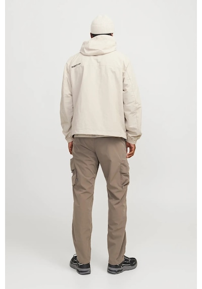 Jack & Jones Erkek Jcounıon Kapüşonlu Fermuarlı Ceket 12274049 Taş Taş