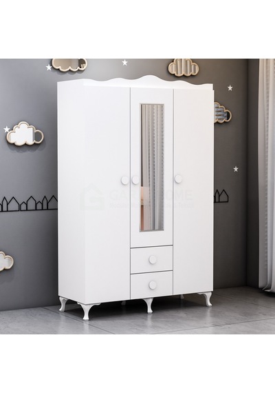 Garaj Home Aynalı 3 Kapaklı Dolap- Beyaz Garaj Home Aynalı 3 Kapaklı Dolap- Beyaz
