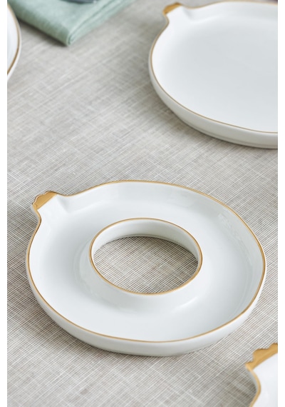 Karaca  Elegance Bone Nar 28 Parça 6 Kişilik Kahvaltı Takımı Gold