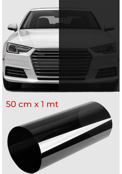 Cam Filmi Siyah Amerikan Çizilmez  Koyu ton 50 cm x 1 metre