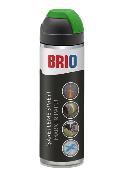 Brio İşaretleme Spreyi Endüstriyel 500 Ml Yeşil Kırmızı