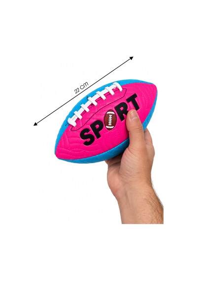 Amerikan Futbol Topu Dikişli Pu Suni Deri American Football Topu At Yakala Bahçe Topu 22 Cm Çok Renkli